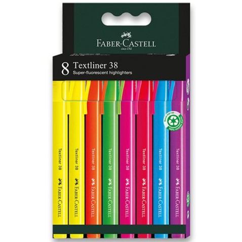 Faber-Castell zvýrazňovače Textliner 38 8 kusů