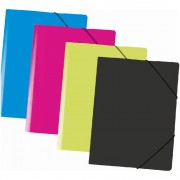 Sloha PP s gumou A4 neprůhledná antracit