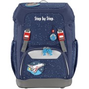 Školní batoh Step by Step GRADE Vesmírná raketa, doprava a pastelky zdarma