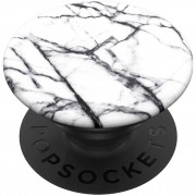 PopSockets PopGrip Gen.2, Dove White Marble, bílo-černý mramor