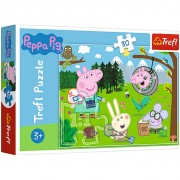 Puzzle Prasátko Peppa/Peppa Pig Výlet do lesa 30 dílků