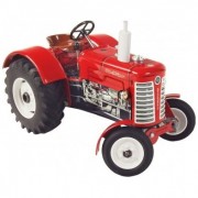 Traktor Zetor 50 Super červený na klíček kov 15cm 1:25