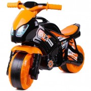 Teddies Odrážedlo motorka oranžovo-černá