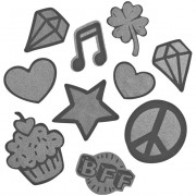 Reflexní samolepky StickyRicky coocazoo stříbrné