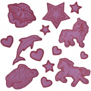 Reflexní samolepky Step by Step červené