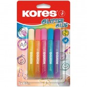Lepidlo Kores Glitter Glue 10,5ml 5 pastelových barev