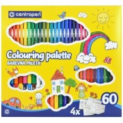 Výtvarná sada Centropen Colouring Palette Quatro 9396 60 ks