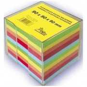 Špalíček Notes nelepený 90x90x90mm mix barev