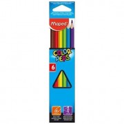 Pastelky Maped ColorPeps trojhranné tenké 6 ks