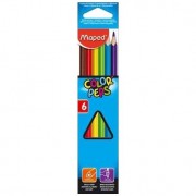 Pastelky Maped ColorPeps trojhranné tenké 6 ks