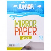 Karton kreativní A4 250g/m2 10 ks mirror stříbrný