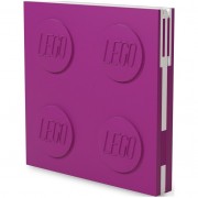 LEGO Zápisník s gelovým perem jako klipem - fialový