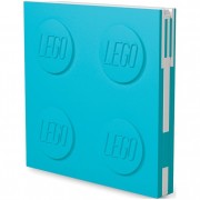 LEGO Zápisník s gelovým perem jako klipem - azurový