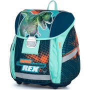 Školní aktovka Oxybag PREMIUM LIGHT Dinosaurus a box na sešity A4 zdarma