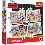 Puzzle 4v1 Minnie s přáteli Disney
