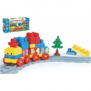 Wader Baby Blocks vlak s kolejemi a stavebnicí