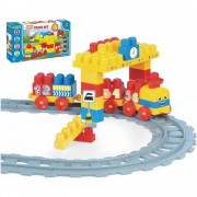 Wader Baby Blocks vlak s kolejemi a stavebnicí