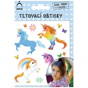 Dětské tetovací obtisky Jednorožci 02