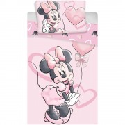 Povlečení do postýlky Minnie Pink heart 02 baby