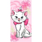 Osuška Marie Cat Pink flower