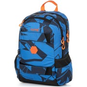 Studentský batoh OXY Sport blue shapes a klíčenka zdarma