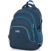 Školní batoh OXY SCOOLER Blue a klíčenka zdarma