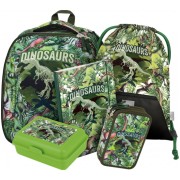 Školní batoh BAAGL Shelly Dinosaurus 5dílný a vak na záda zdarma