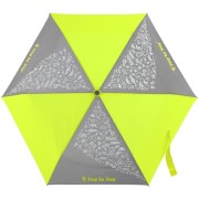 Dětský skládací deštník s magickým efektem neonová žlutá