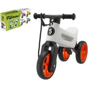 Odrážedlo FUNNY WHEELS Rider SuperSport bílé/oranžové 2v1+popruh