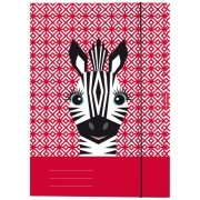 Desky Herlitz s gumou A4 Zebra Cute animals