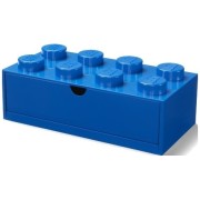 Stolní box LEGO 8 se zásuvkou - modrá