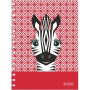 Spirálový blok A5 Herlitz čtvereček Cute animals zebra