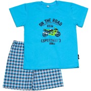 Chlapecké pyžamo Bettymode MOTORKA krátký rukáv