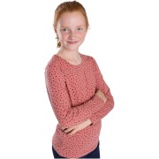 Dívčí tričko Bettymode KAPKY NA SKOŘICOVÉ dlouhý rukáv