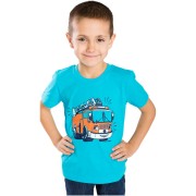 Dětské tričko Bettymode HASIČI MODRÁ krátký rukáv
