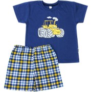 Dětské pyžamo Bettymode TRAKTOR krátký rukáv