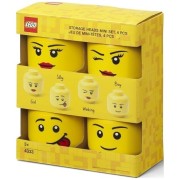 LEGO úložná hlava mini - Multi-pack 4 ks
