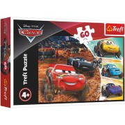 Trefl puzzle Disney Cars 3 s přáteli 60 dílků