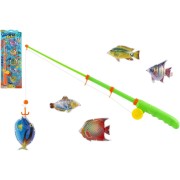 Hra ryby/rybář magnetická 5ks+prut
