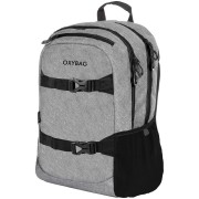 Studentský batoh OXY Sport Grey Melange a vak na záda OXY zdarma