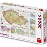 Dino puzzle Mapa České Republiky 2000 dílků