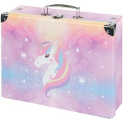 Kufřík na výtvarné potřeby Baagl Rainbow Unicorn