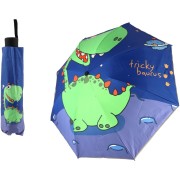 Deštník pro děti Dinosaurus skládací látka/kov 25cm modrý