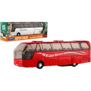 Autobus Welly Super Coach kov/plast 19cm na zpětné natažení 2 barvy