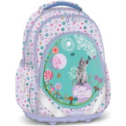 Školní batoh Ars Una Cute Animals - kotě 24 a pastelky zdarma