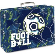 Dětský kufřík na výtvarku hranatý A4 OXY GO Fotbal