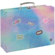 Kufřík na výtvarné potřeby hranatý A4 OXY GO Shiny