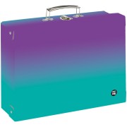 Kufřík lamino hranatý A4 OXY Ombre Purple- blue