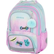 Dívčí školní batoh OXY NEXT Rainbow a box na sešity A4 zdarma