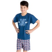 Chlapecké pyžamo Bettymode FOOTBALL TEAM krátký rukáv